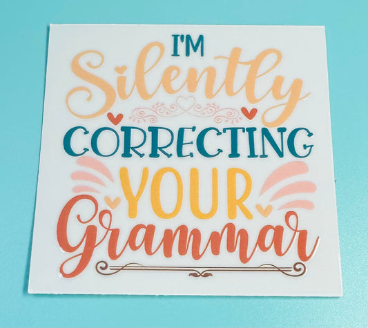 Silently Correcting Grammar (fits any tumbler)